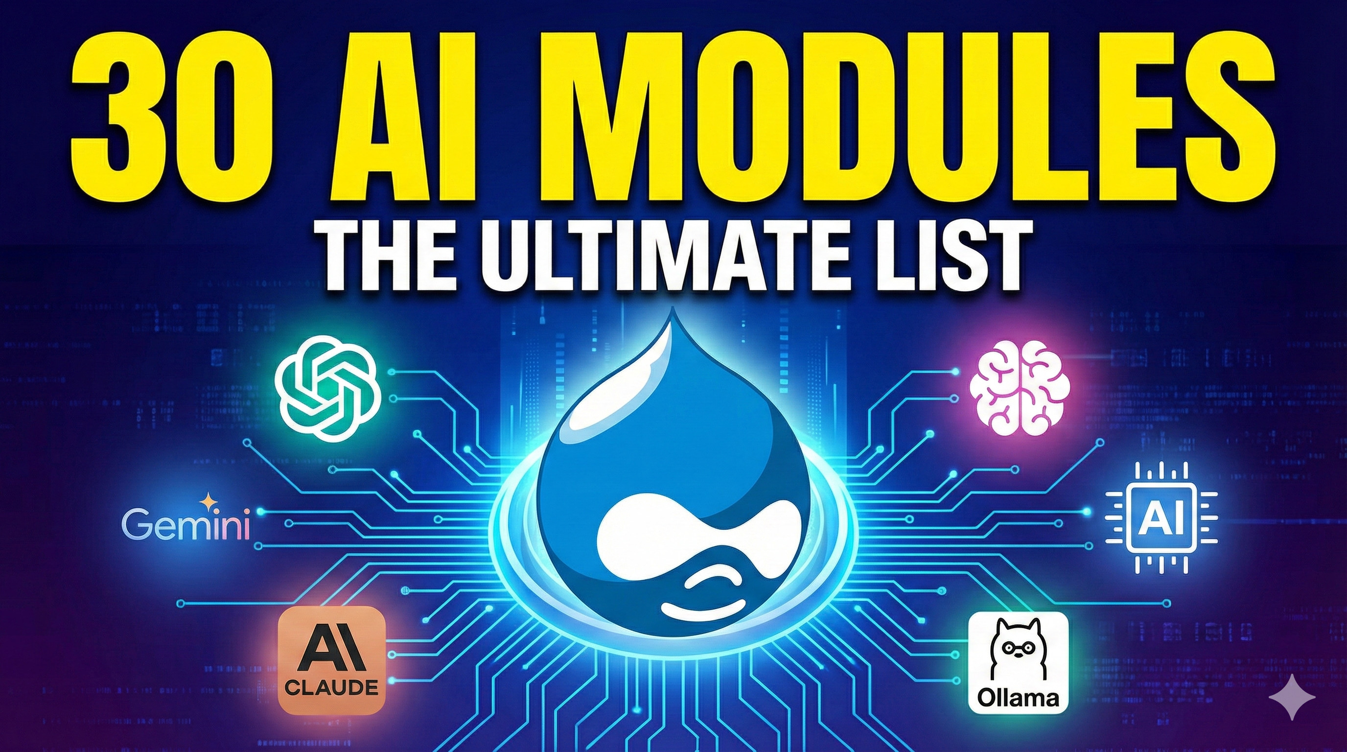 30 modules pour Drupal AI